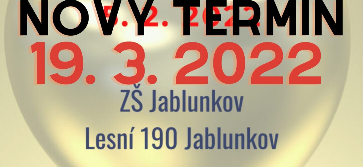 Pozor! Změna termínu turnaje O zlaté jablko
