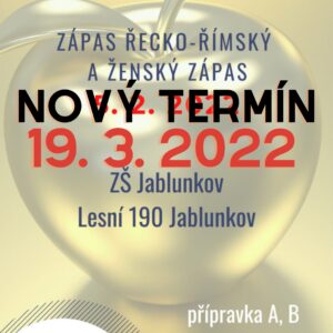 Pozor! Změna termínu turnaje O zlaté jablko