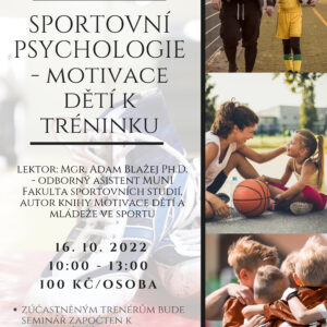 Seminář Motivace dětí k tréninku