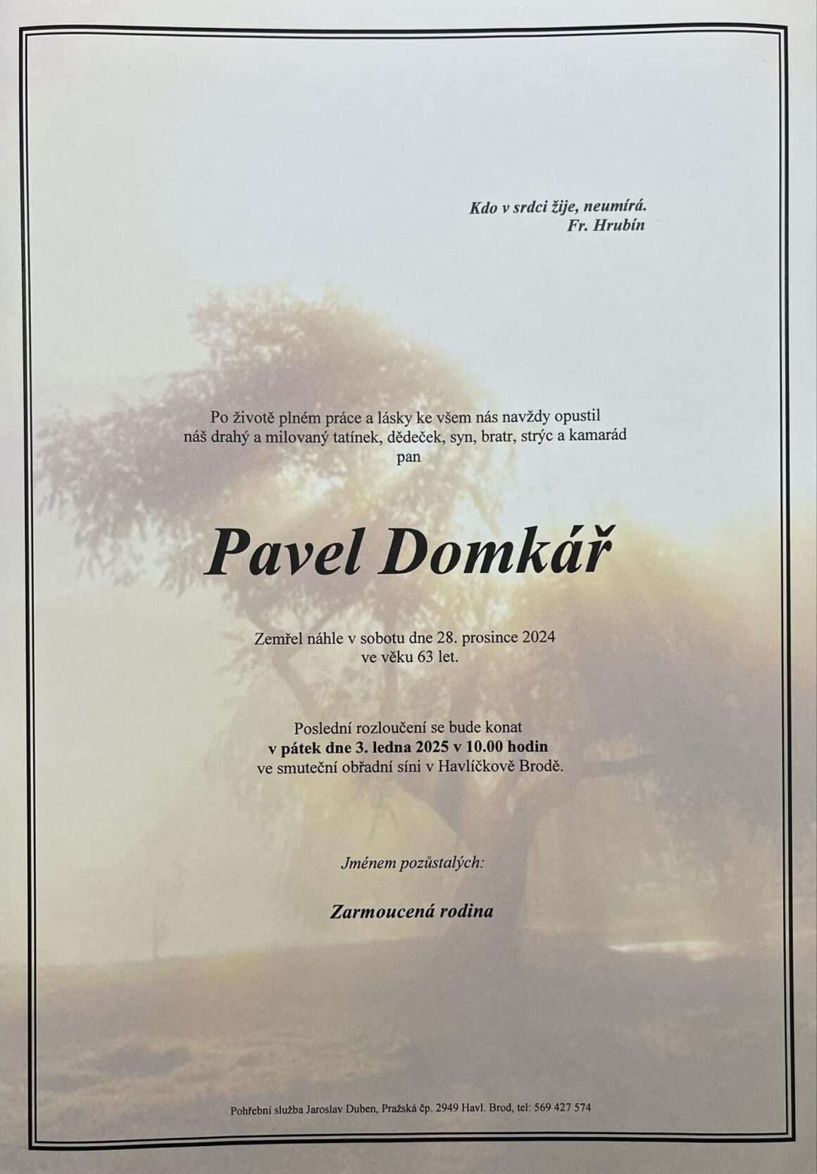 Poslední sbohem