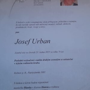 Do zápasnického nebe odešel Josef Urban