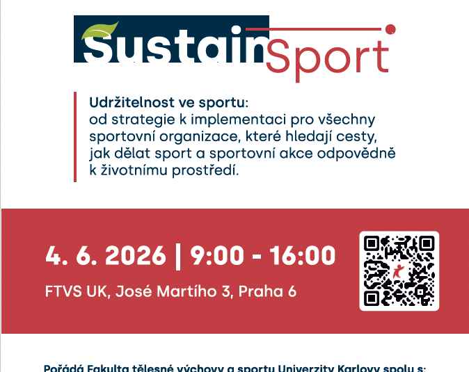 SUSTAINSPORT 2026: UDRŽITELNOST VE SPORTU SUSTAINSPORT 2026: UDRŽITELNOST VE SPORTU